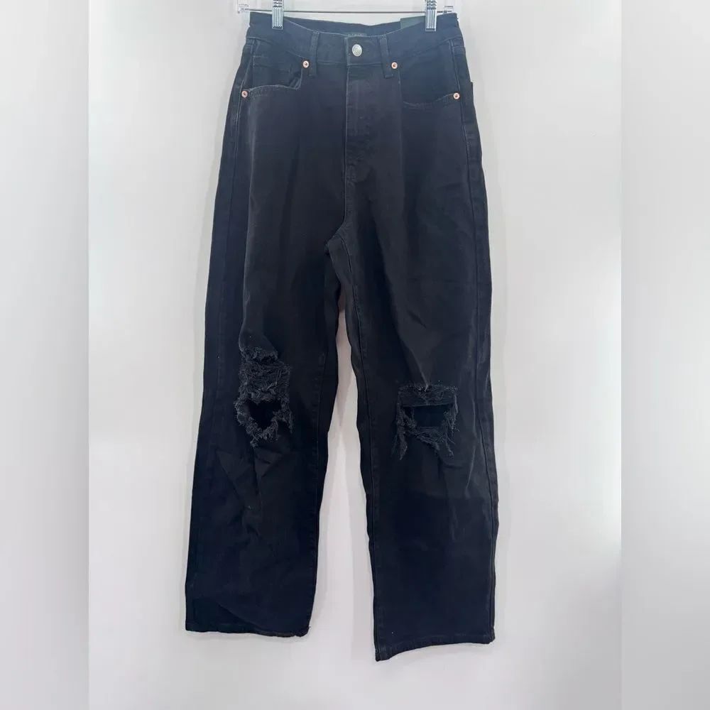 3for$20 Wild Fable Black Wash Ripped Pants Long size 4